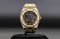 Audemars Piguet<br>15407BA Royal Oak New Yellow Gold Novelty Openworked