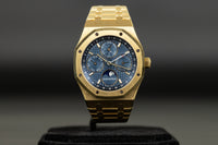 Audemars Piguet<br>26574BA Royal Oak Perpetual Calendar Yellow Gold Blue Dial