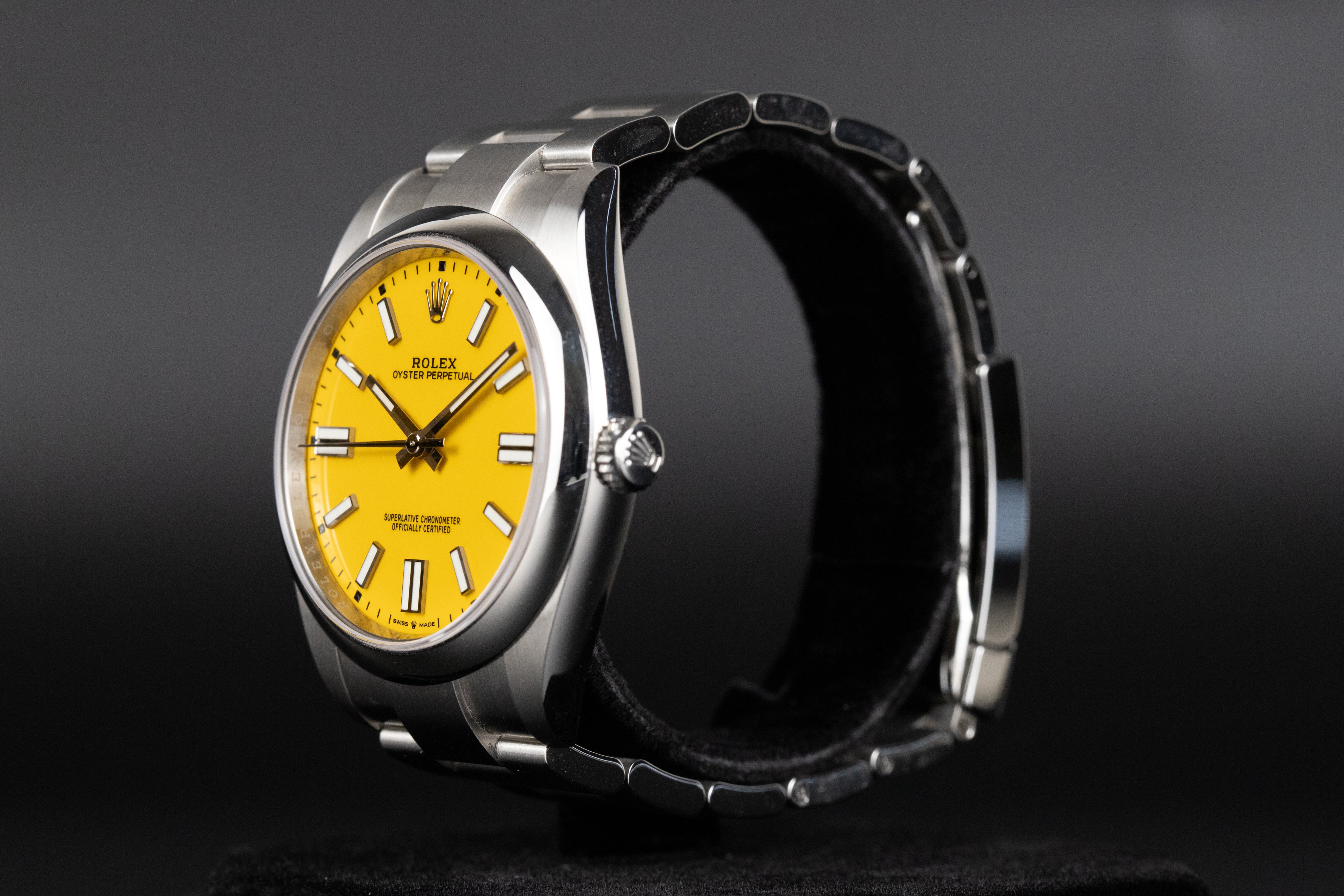 Rolex oyster perpetual online 41mm yellow