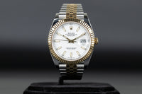 Rolex<br>126333 Datejust 41 18k/SS White Dial