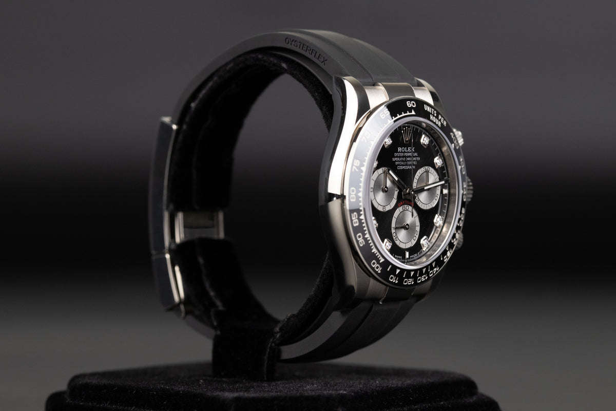 Rolex<br>116519LN Daytona Black Diamond Dial Oysterflex