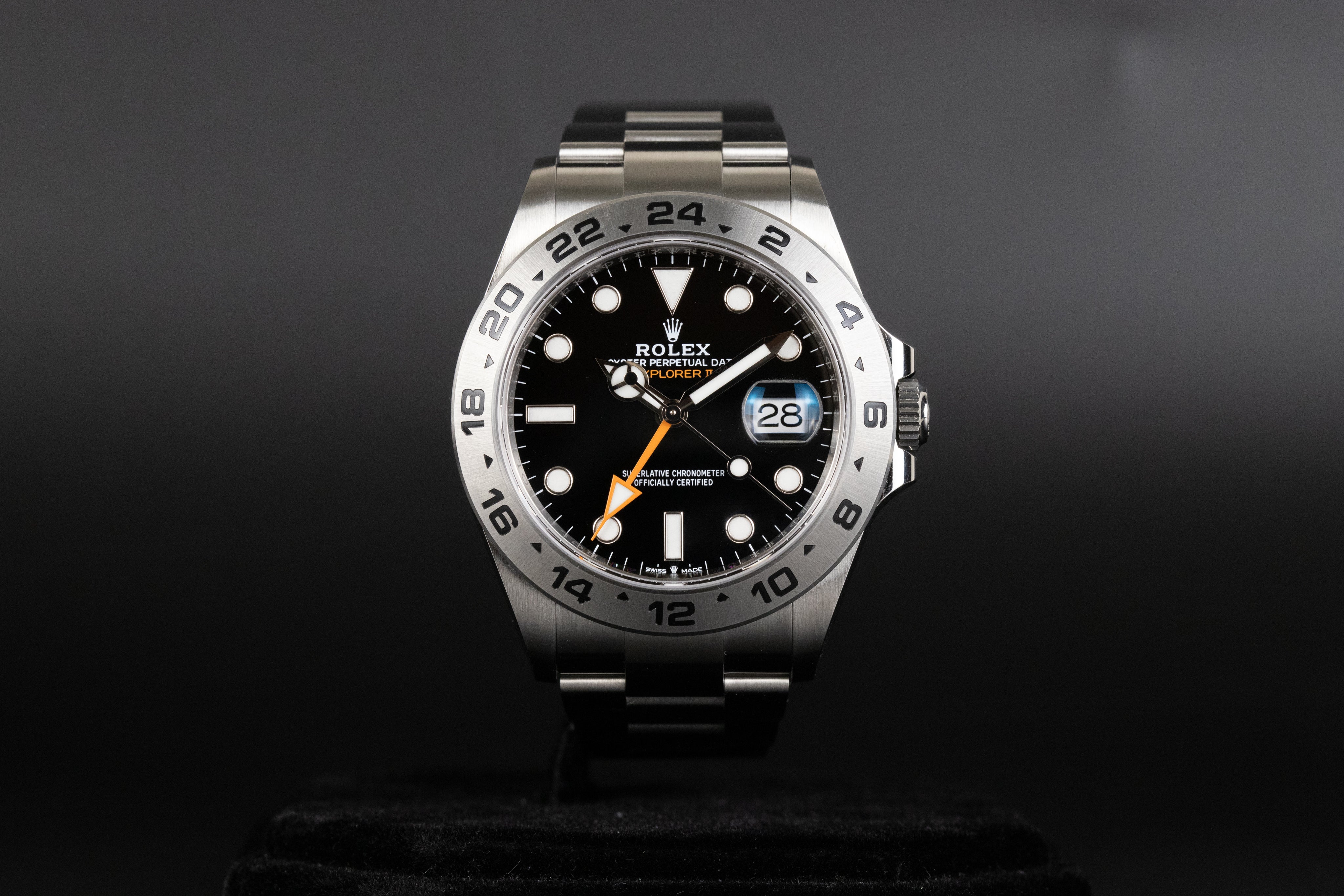 Rolex explorer shop ii black face