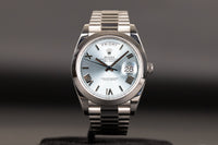 Rolex<br>228206 DayDate 40 Ice Blue Roman Numeral Dial