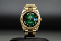 Rolex<br>228238 DayDate 40 Green Hombre Roman Numeral Dial