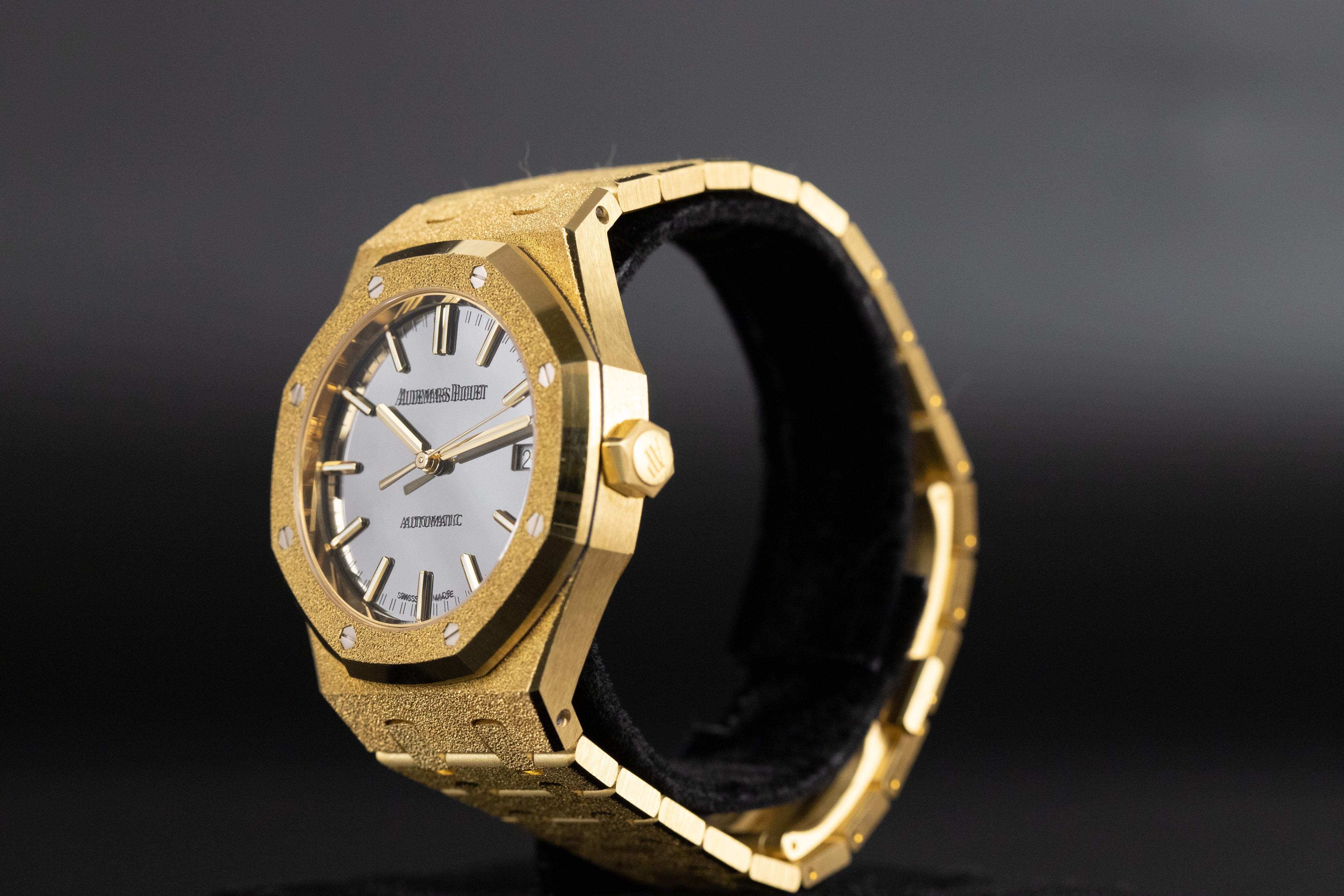 Audemars Piguet15454BA Royal Oak 37mm Frosted Yellow Gold Mirror Dial Limited Edition of 300