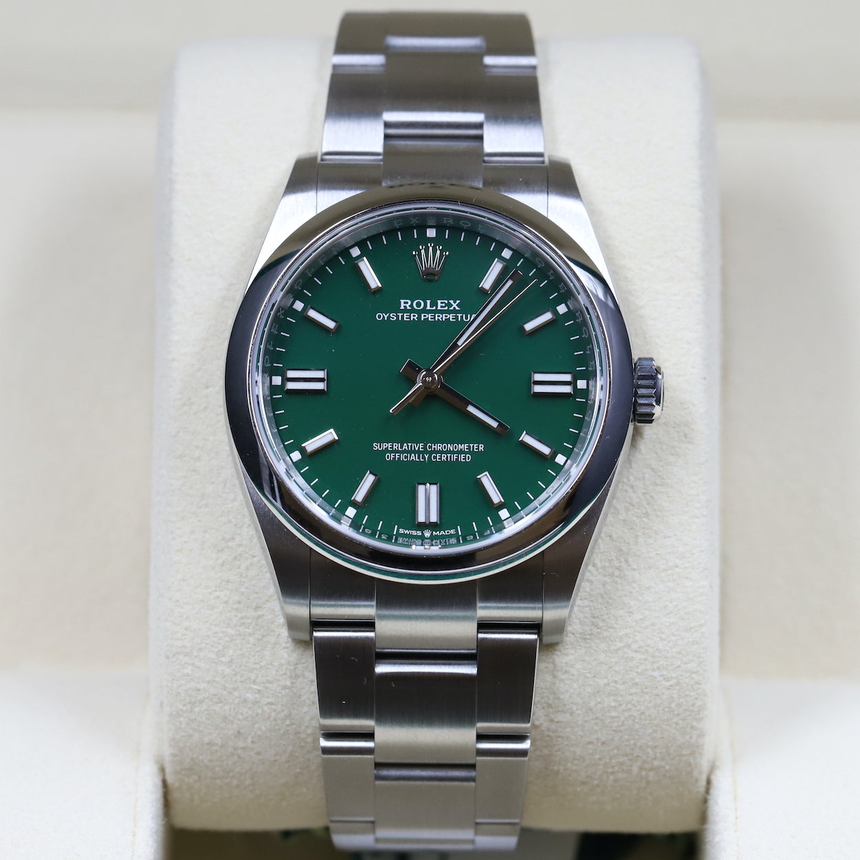 Rolex oyster best sale perpetual 36mm green