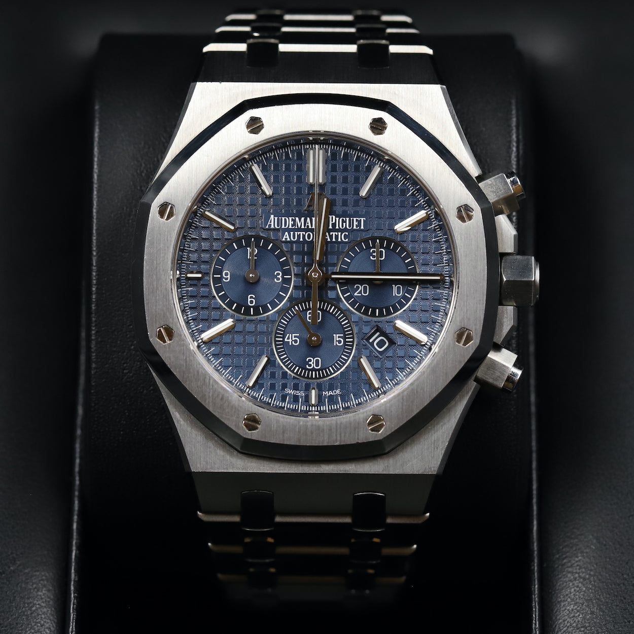 Ap royal oak discount chrono blue dial