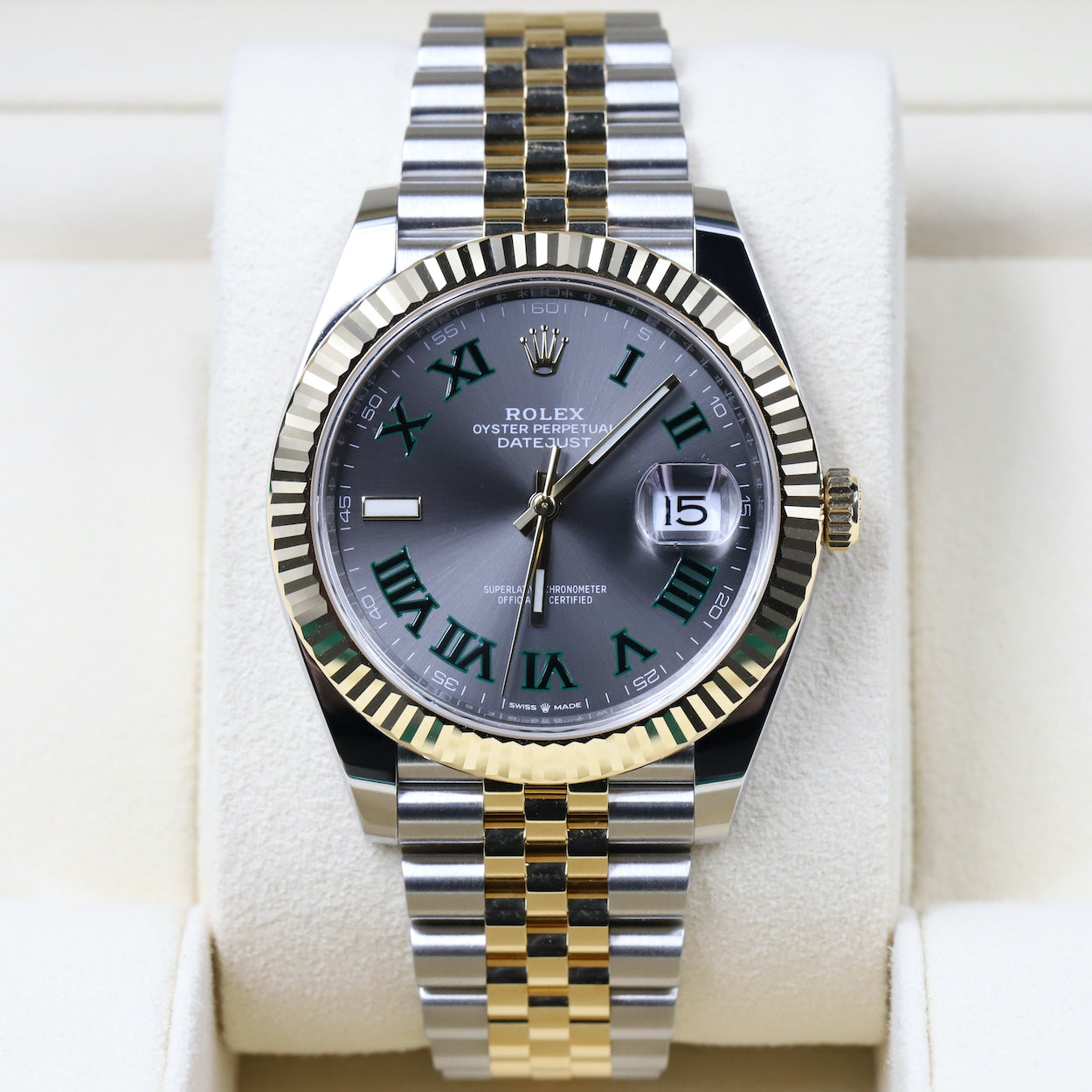 Rolex on sale green numerals