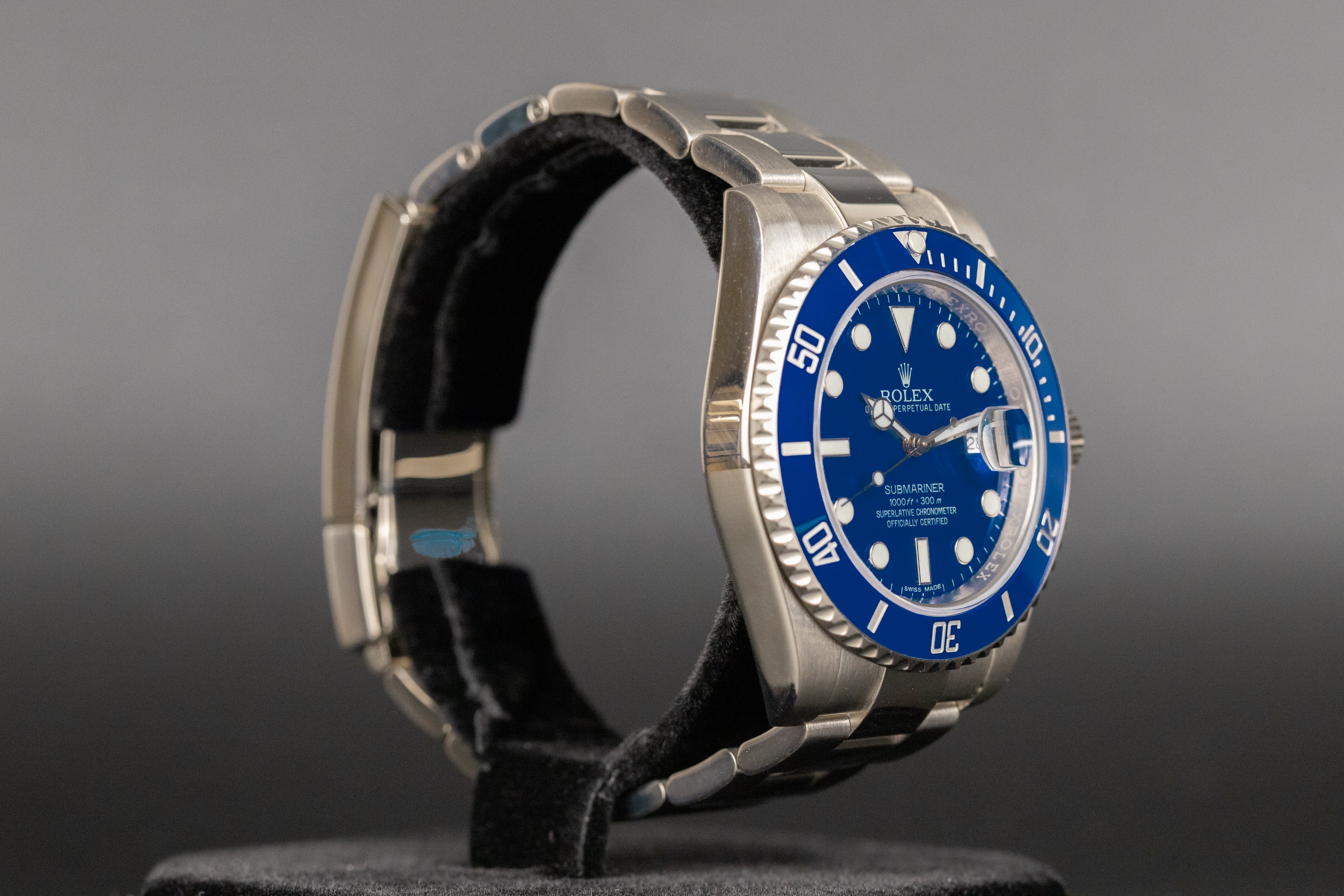 Rolex smurf on discount wrist