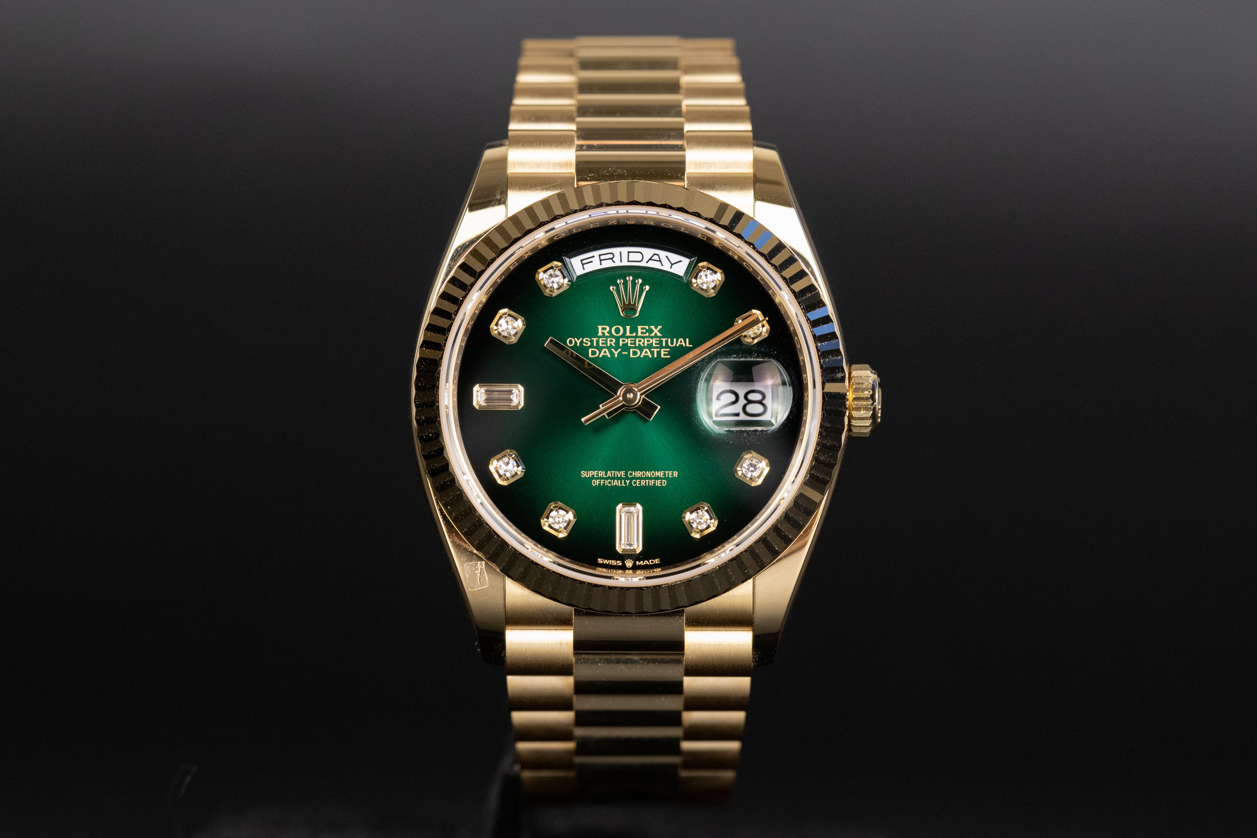 Rolex day date hot sale 36 green dial